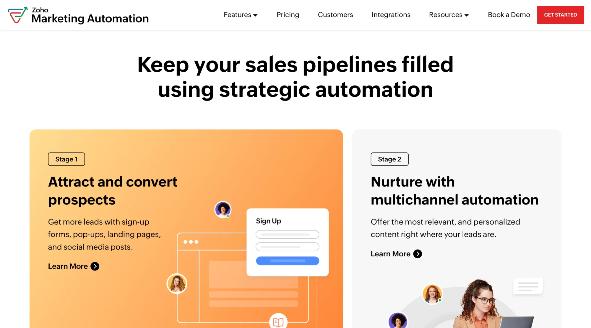 Automate lead capture and conversion using Zoho