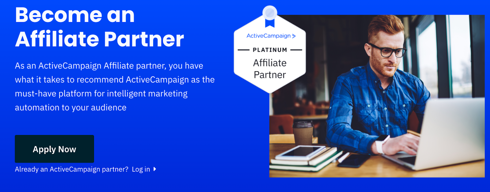 Screenshot of ActiveCampaign's affiliate marketing program page