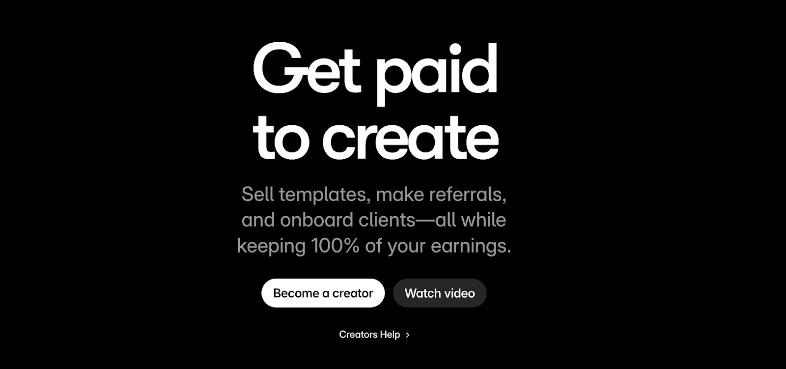 Screenshot of Framer's affiliate marketing program page