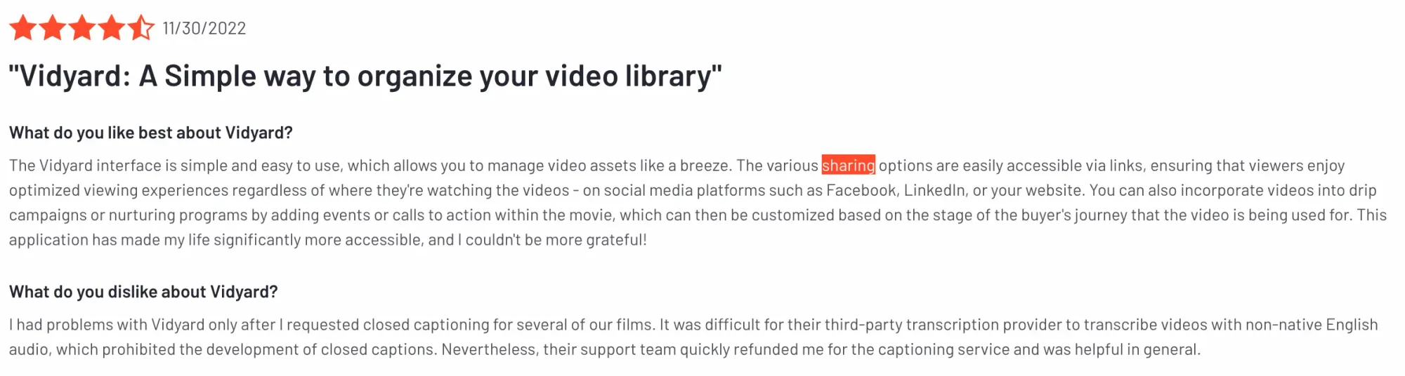 Vidyard gets kudos for 