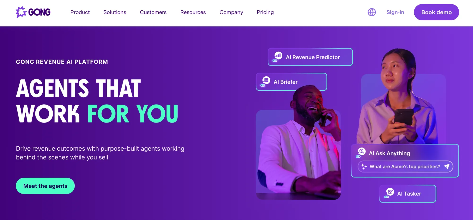 AI agents that analyze and support sales reps without manual input