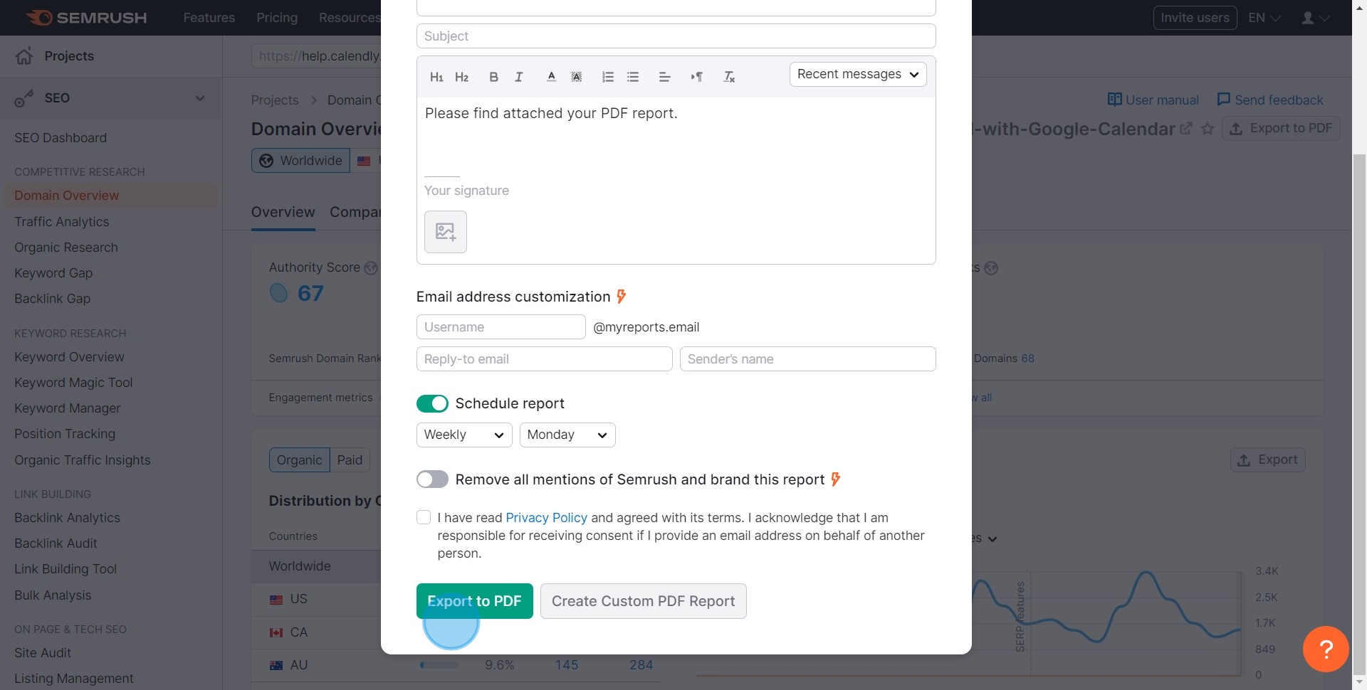 5 Click on "Export to PDFS..."