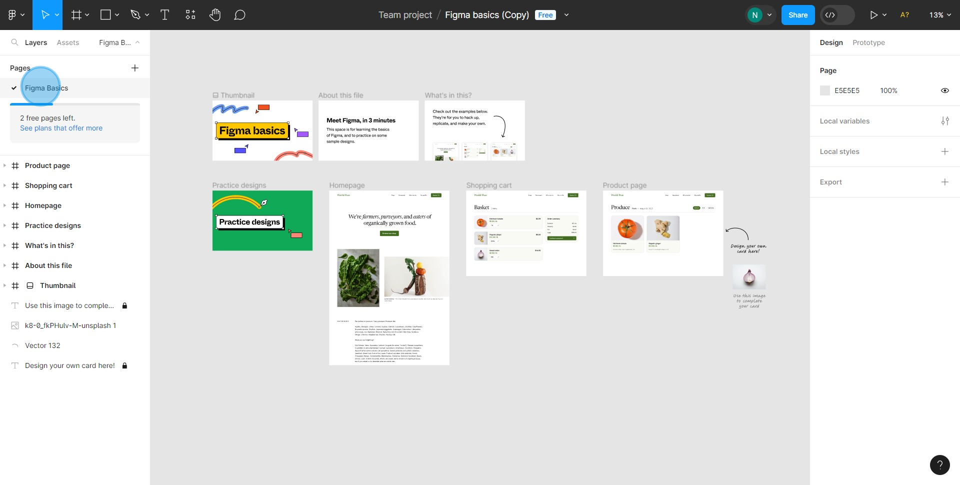 2 Click on "Figma Basics"