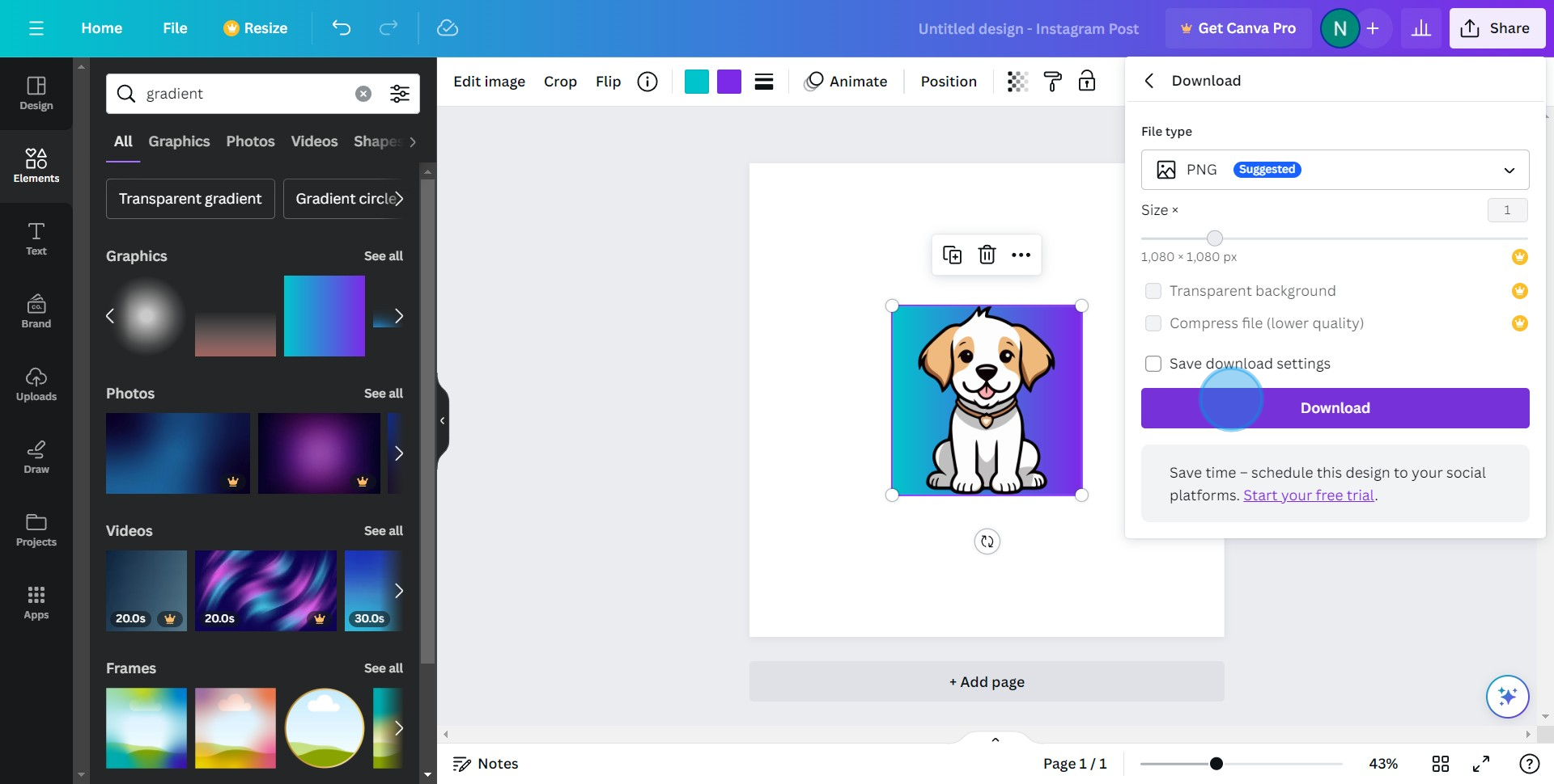 10 Click on "Download"