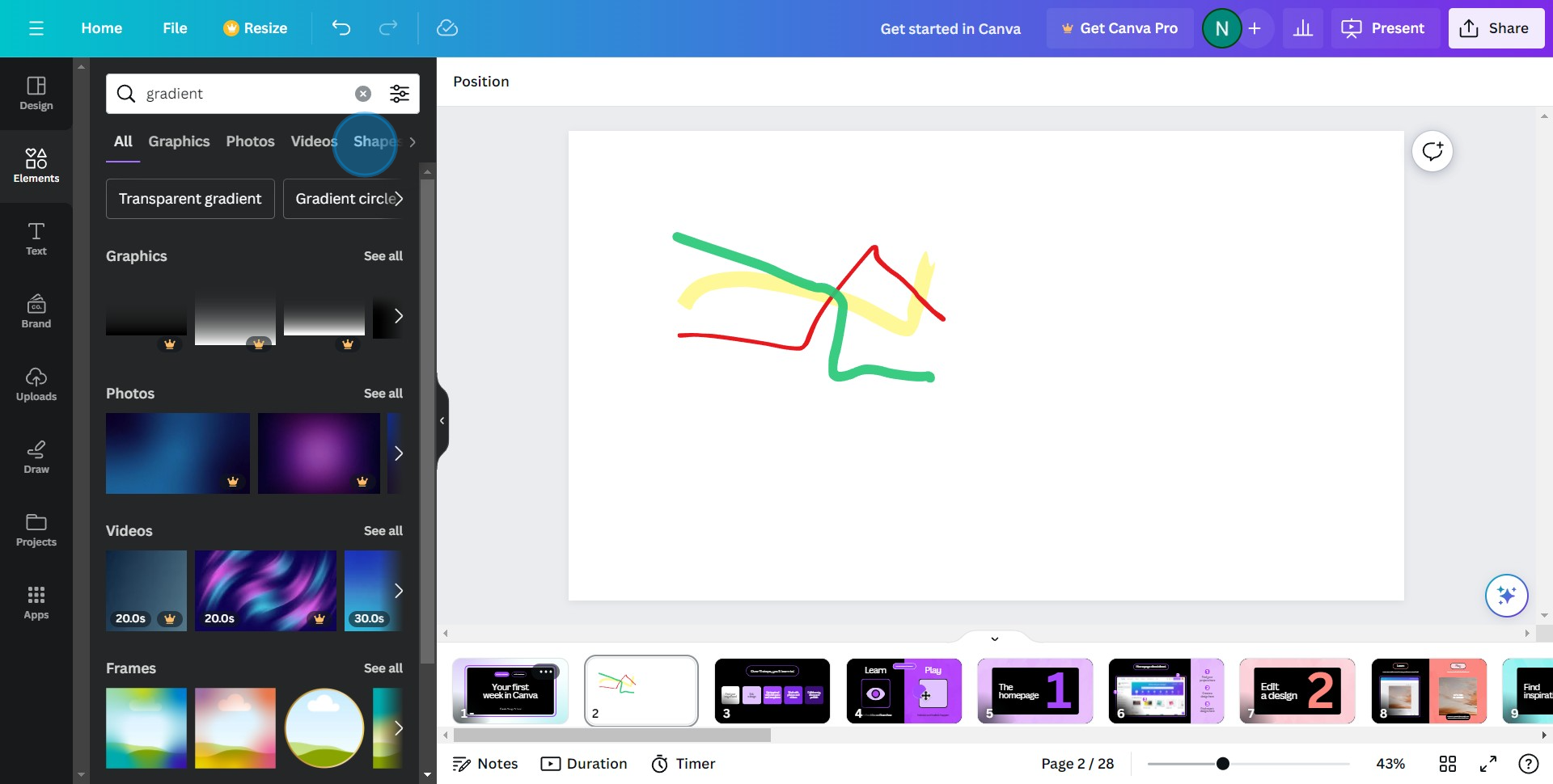 8 Click on "Shapes"