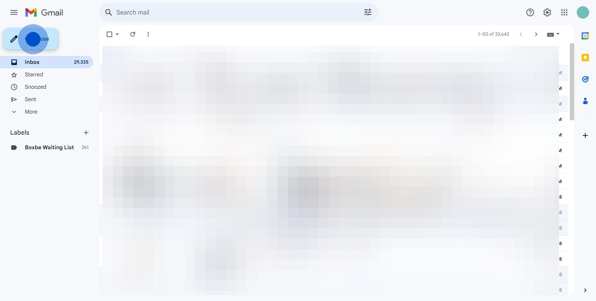 1 Click on "Compose"