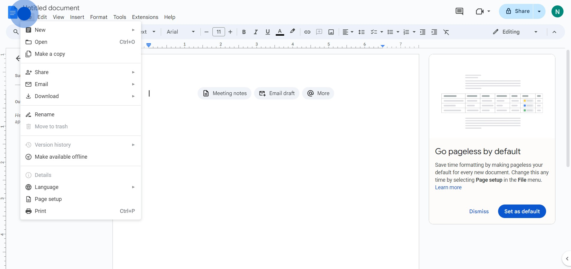 3 Click on "File"