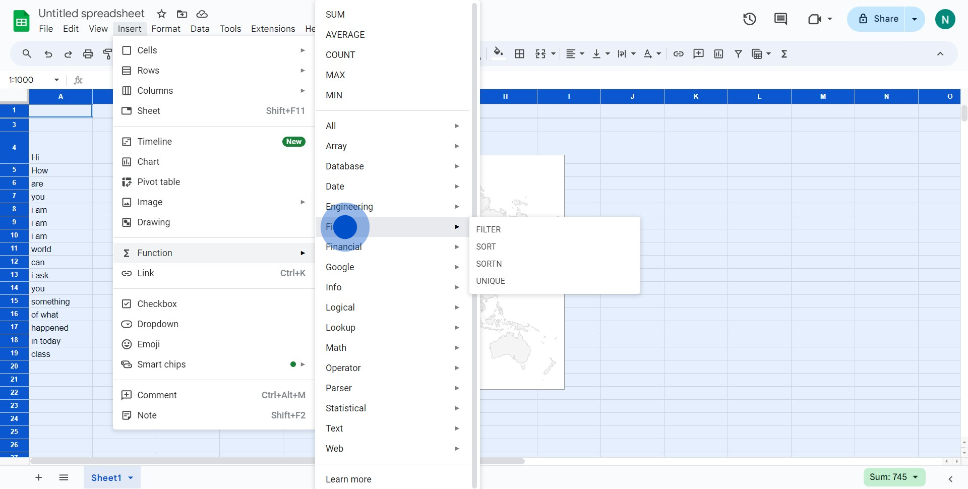 4 Click on "Filter►"