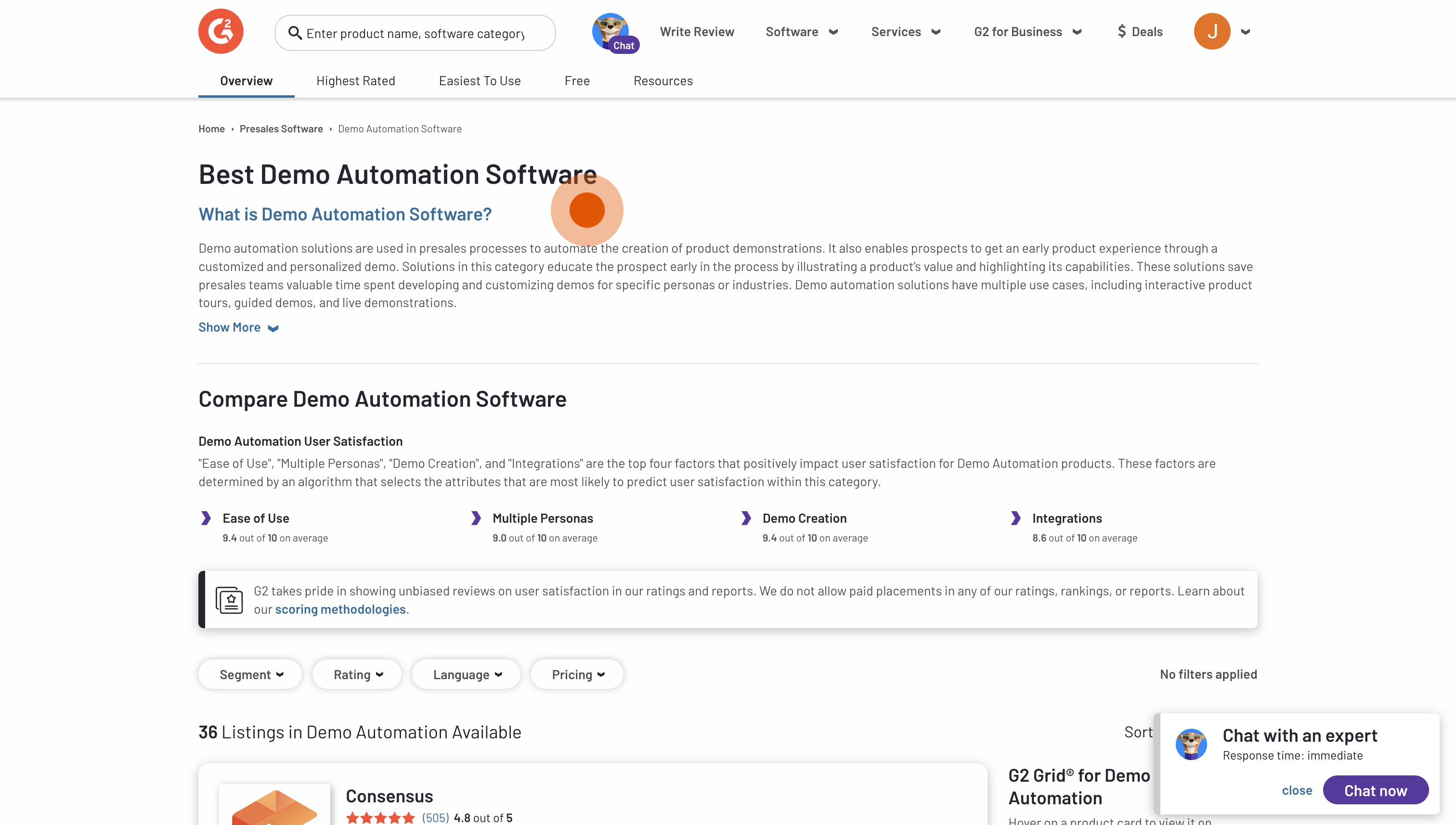 1 Click on "Best Demo Automation Software"