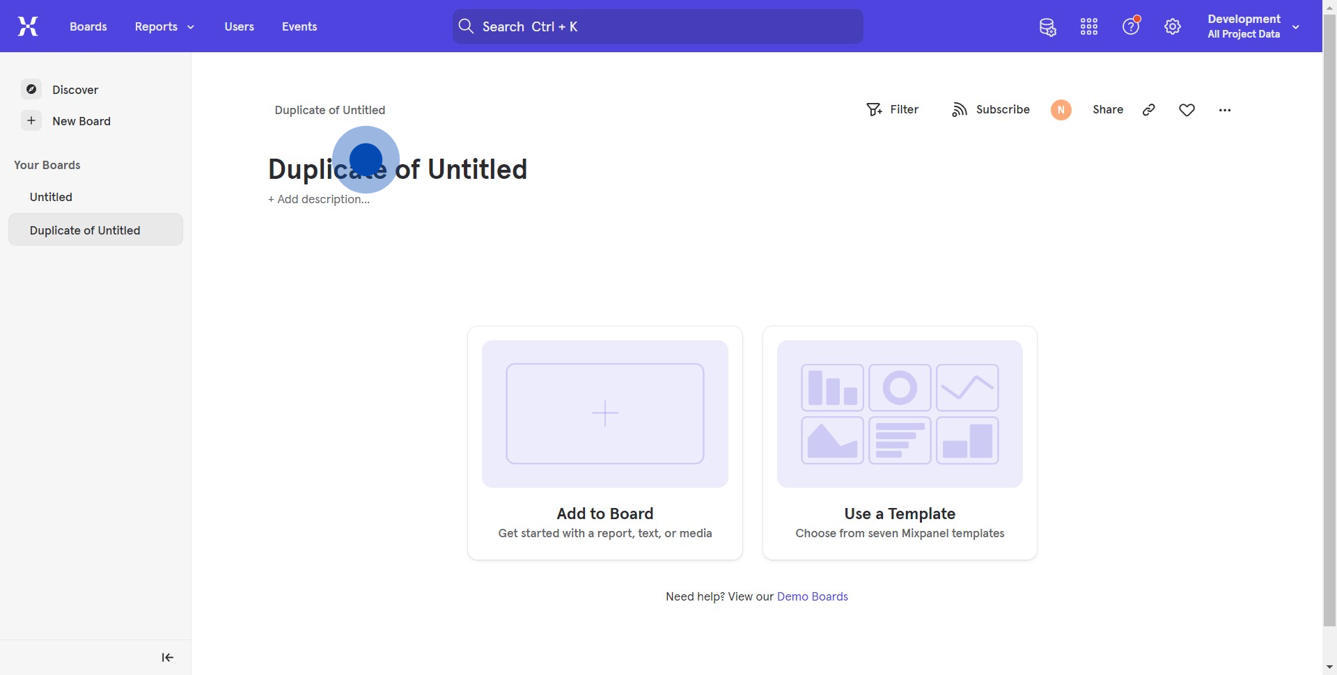4 Click on "Need help? View our Demo Boards"