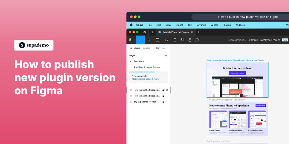 How to update your Figma plugin as a developer