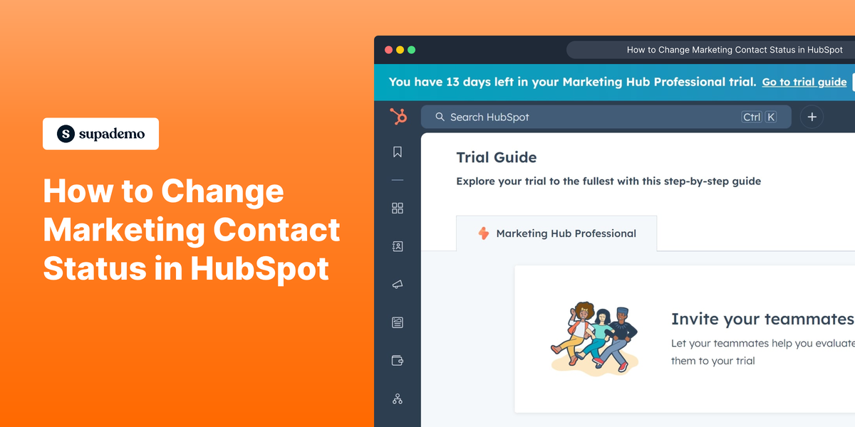 How to change marketing contact status in HubSpot