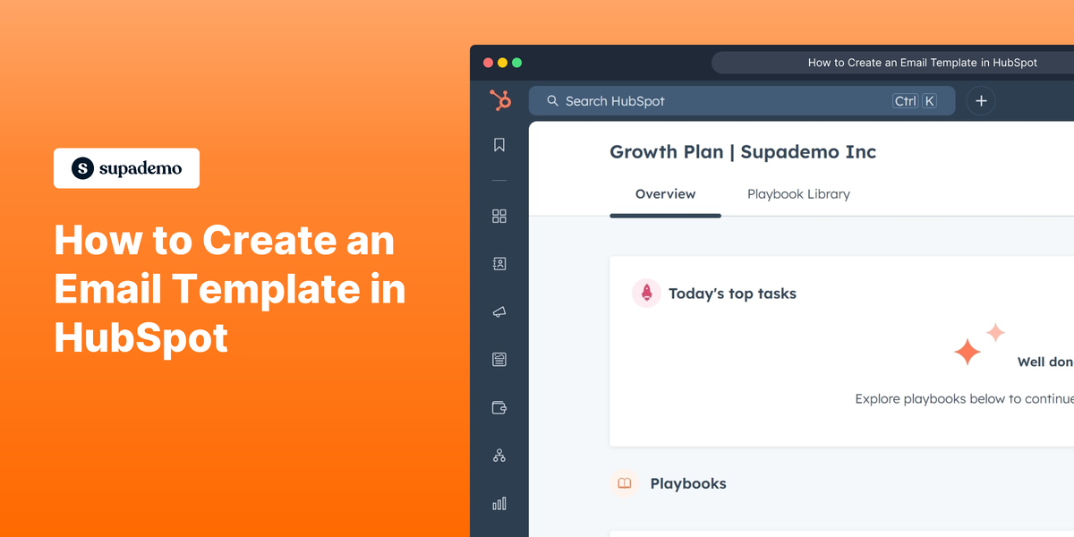 How to create an email template in HubSpot