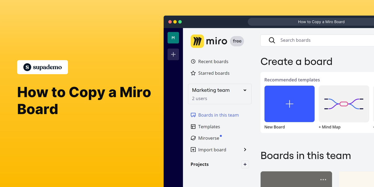 How to copy a Miro board
