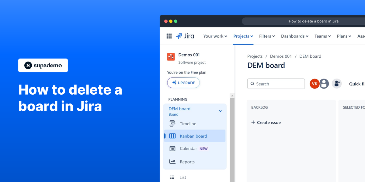 How to delete a board in Jira