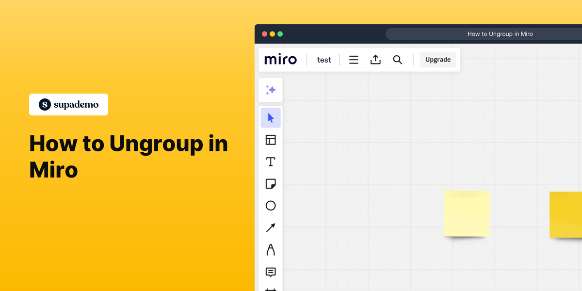 How to ungroup in Miro
