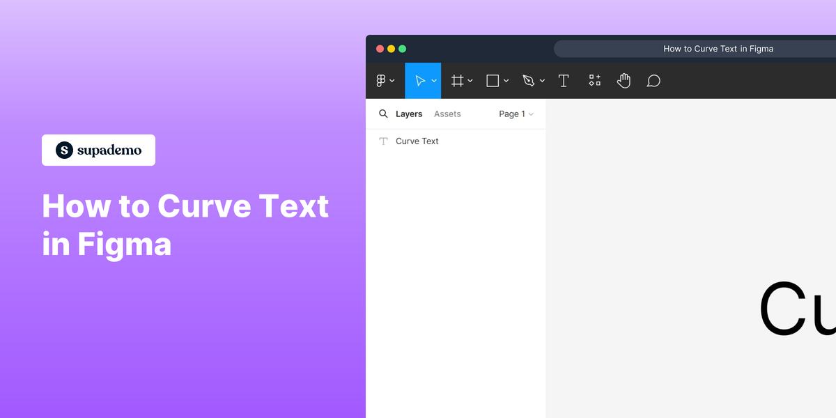 How to curve text in Figma