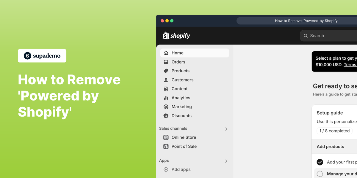 How to Remove 'Powered by Shopify'