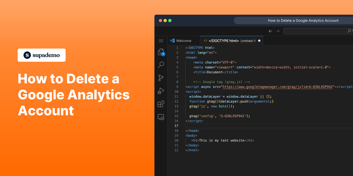 How to delete Google Analytics account