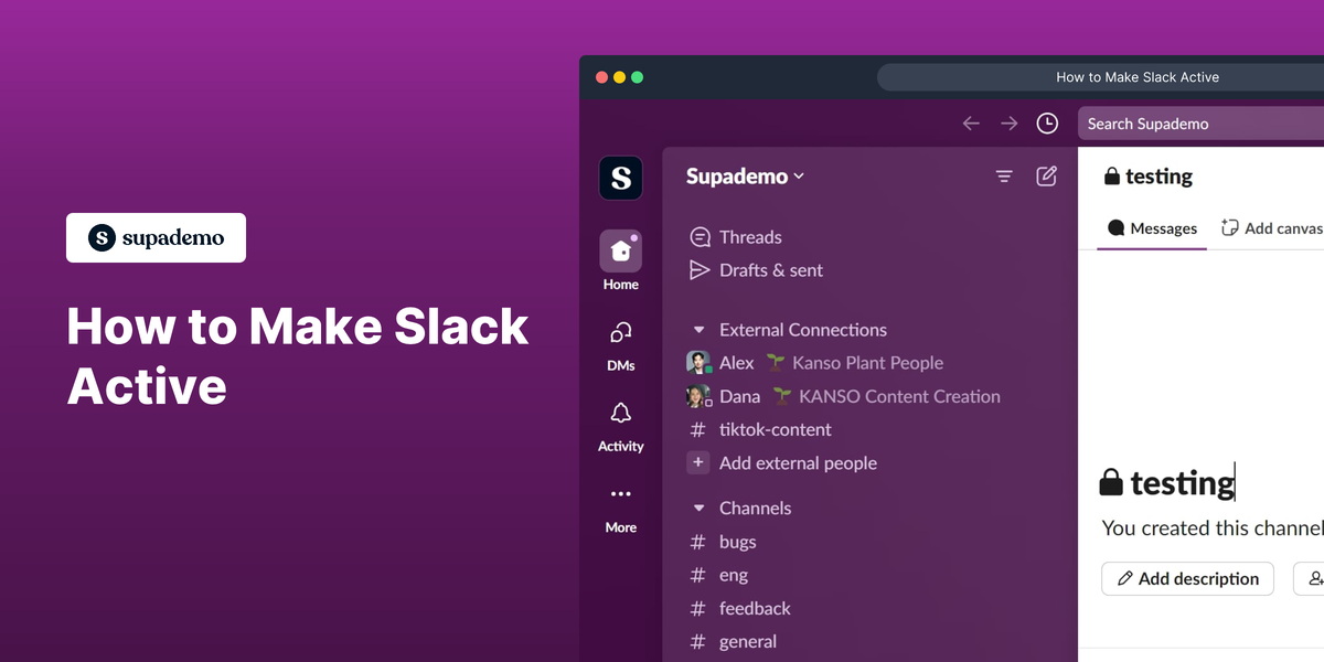 How to Make Slack Active