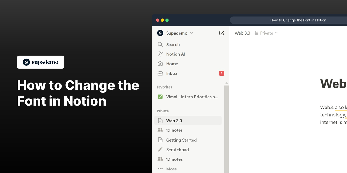 How to Change the Font in Notion