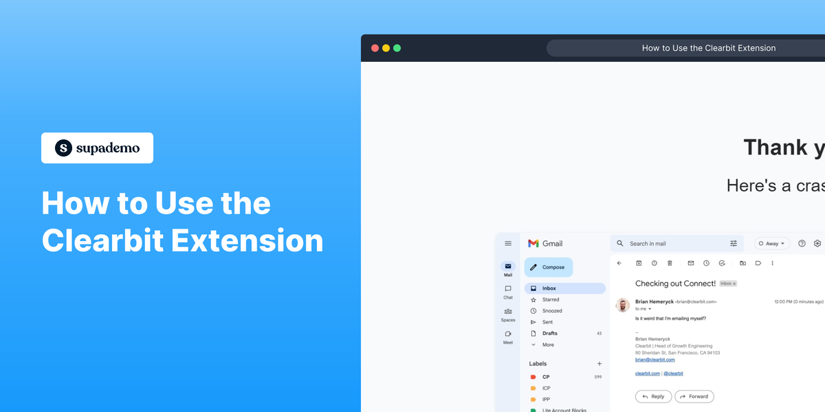 How to Use the Clearbit Extension