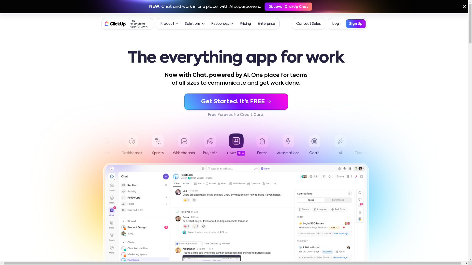 ClickUp Screenshot