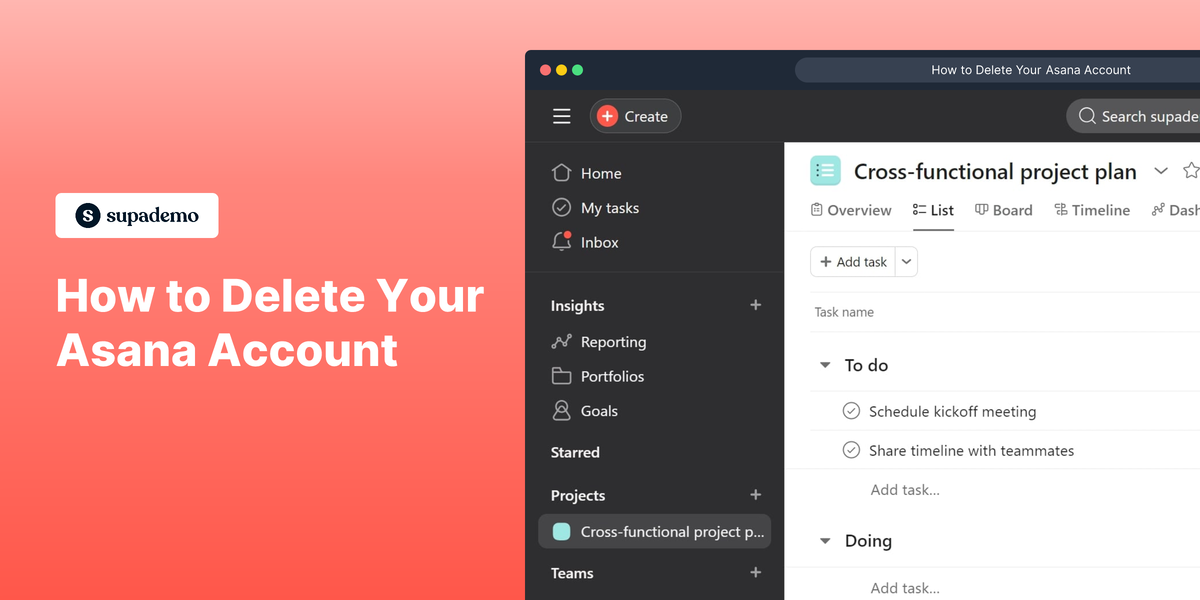 How to Delete Your Asana Account