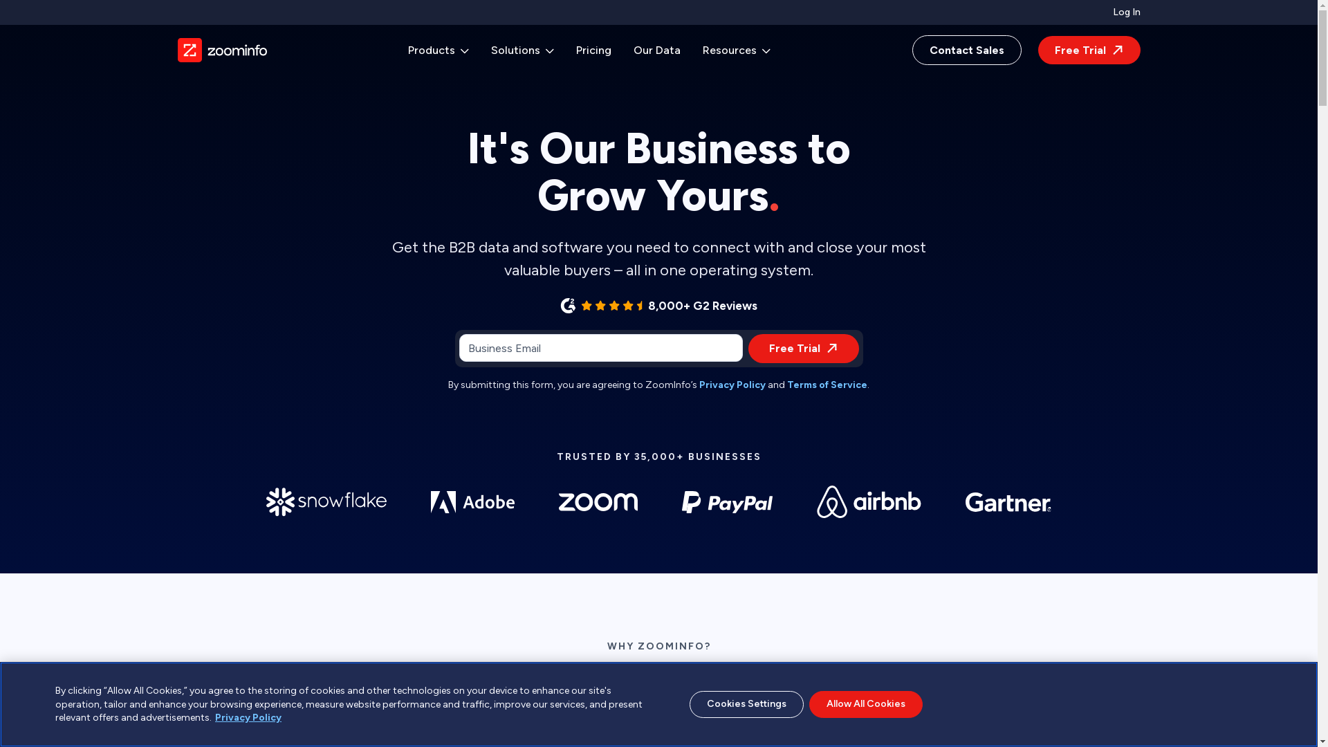 ZoomInfo Screenshot