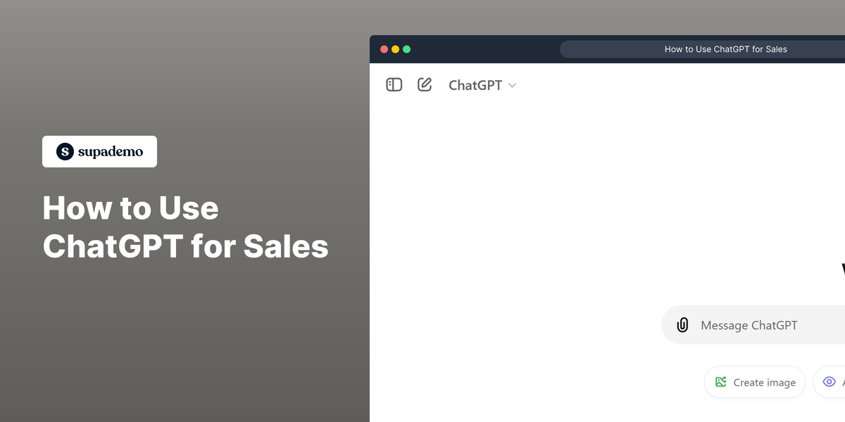 How to Use ChatGPT for Sales