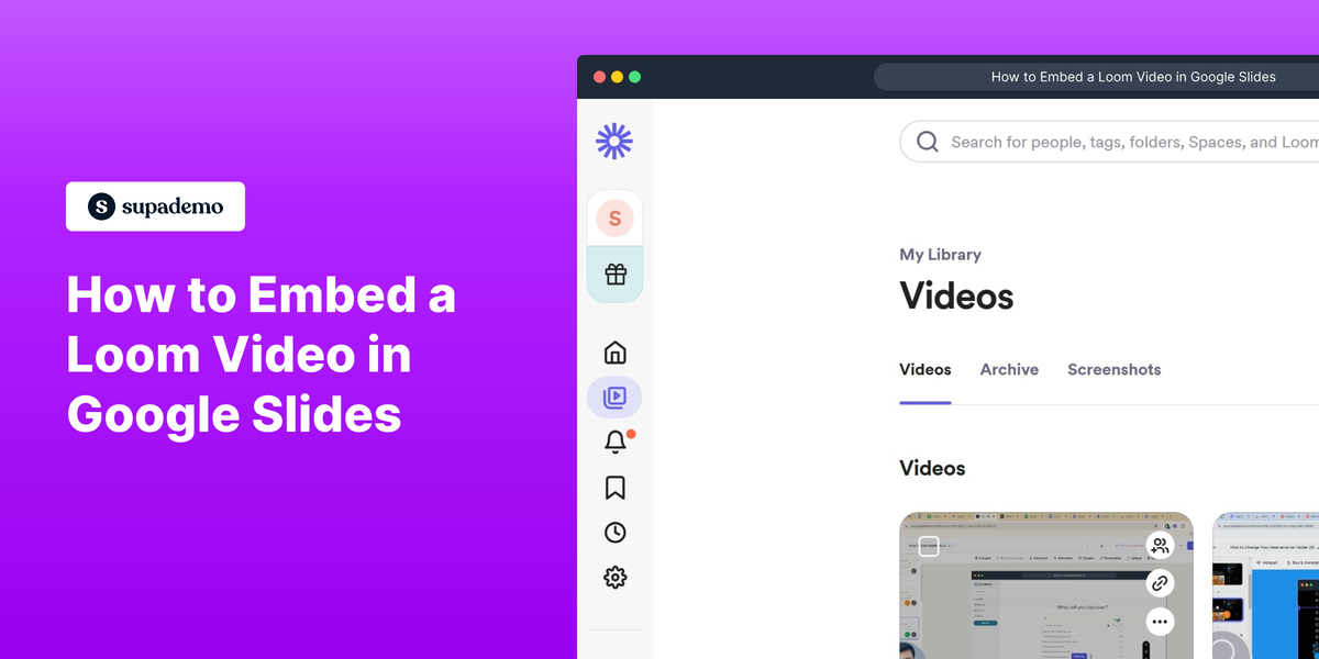 How to Embed a Loom Video in Google Slides
