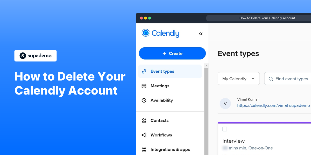 How to Delete Your Calendly Account