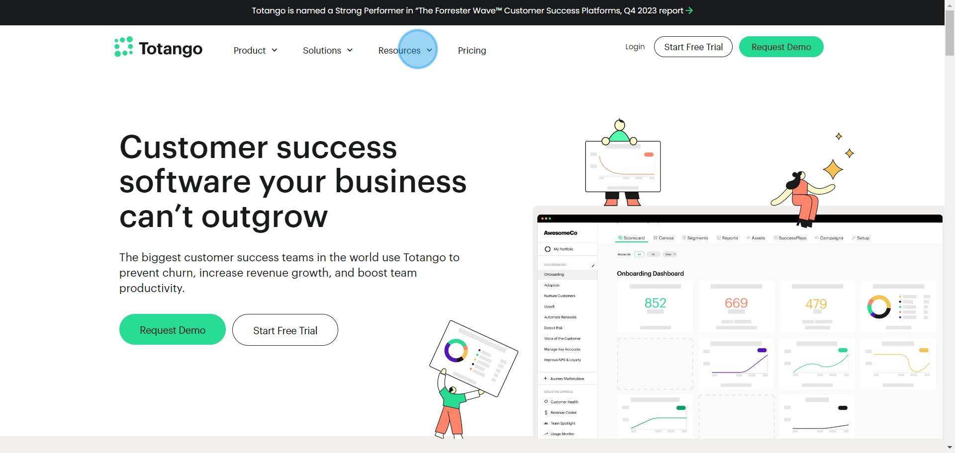 2 Click on "Resources"