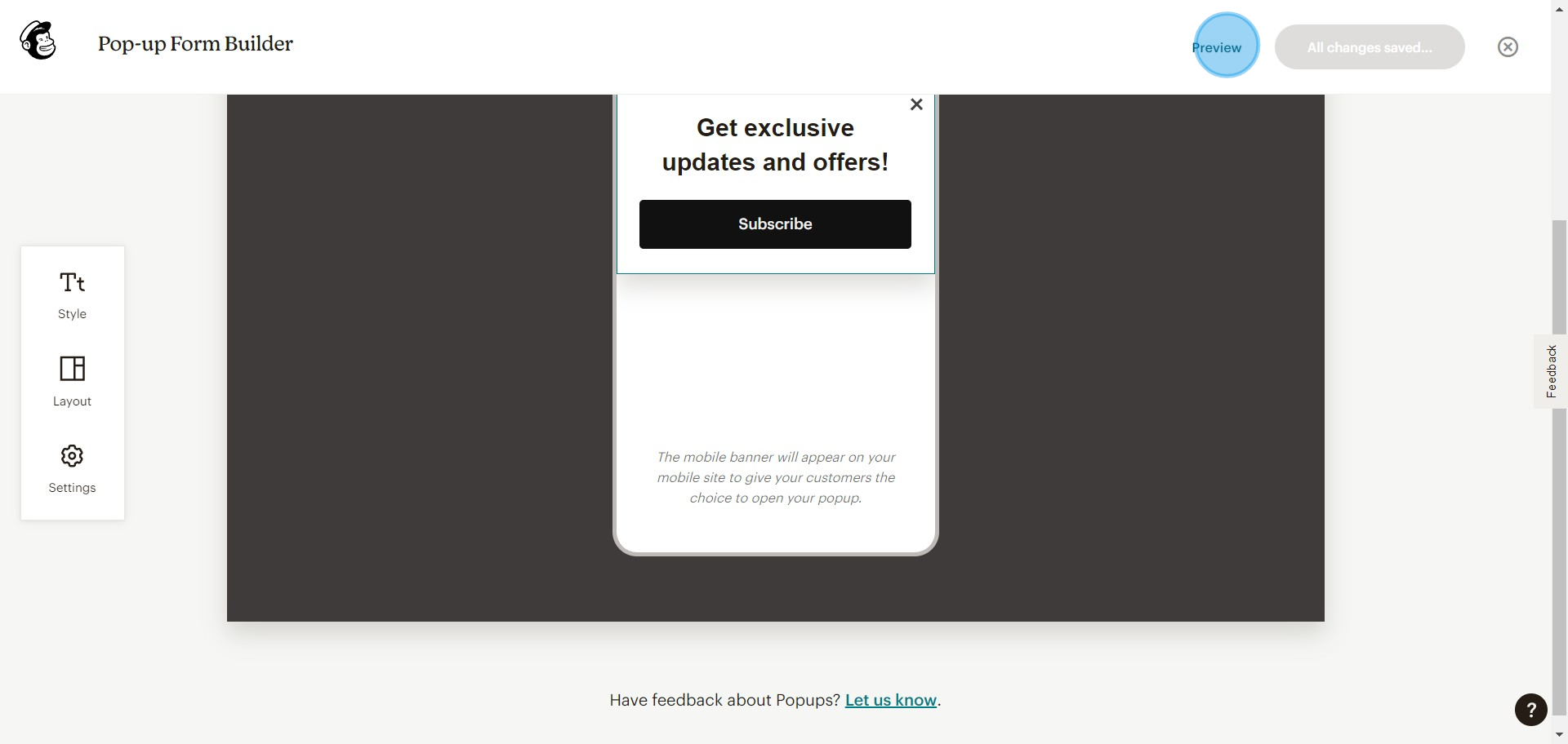 7 Click on "Preview"