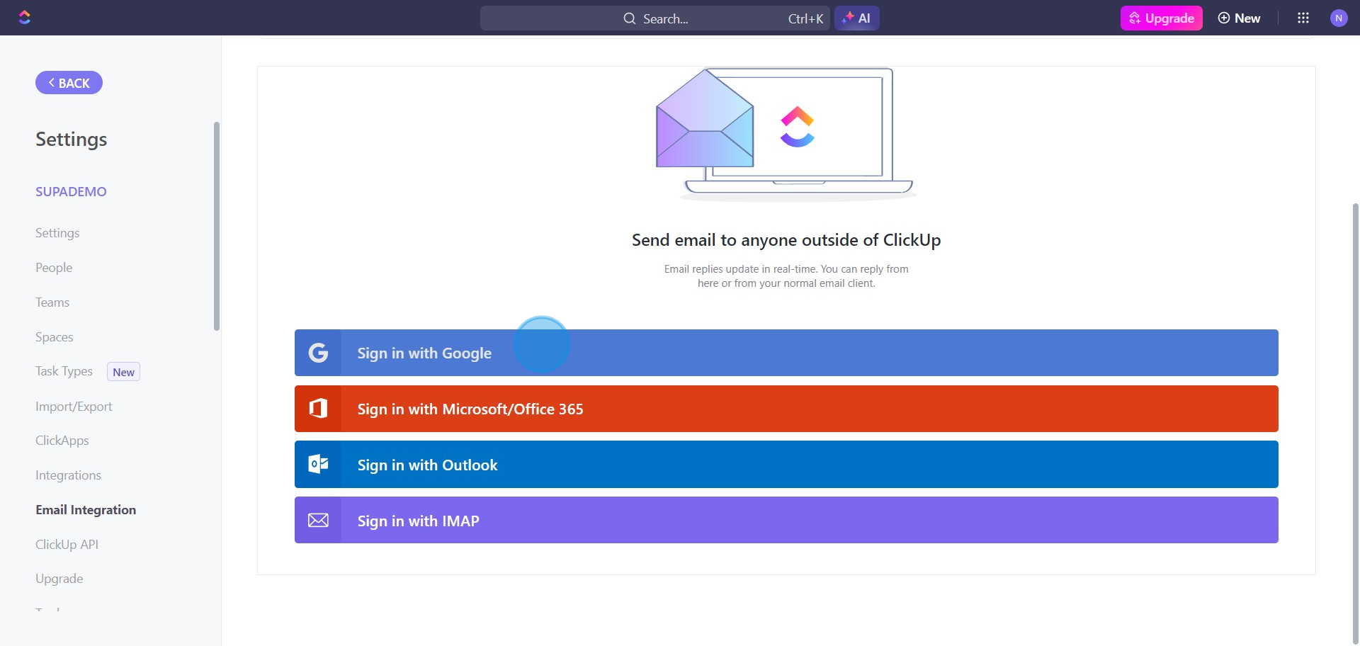 12 Click on "Sign in with Google"
