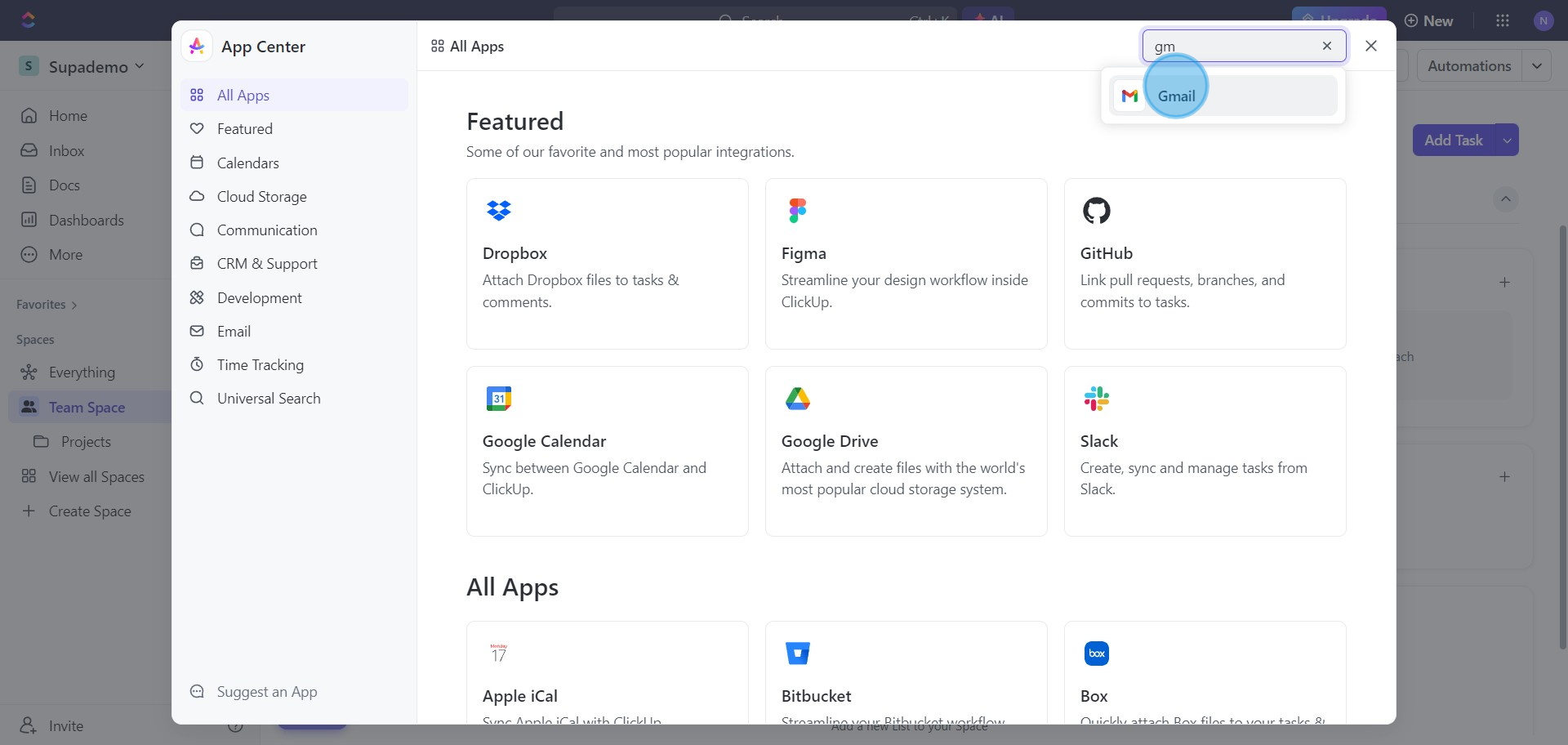 10 Click on "Gmail"
