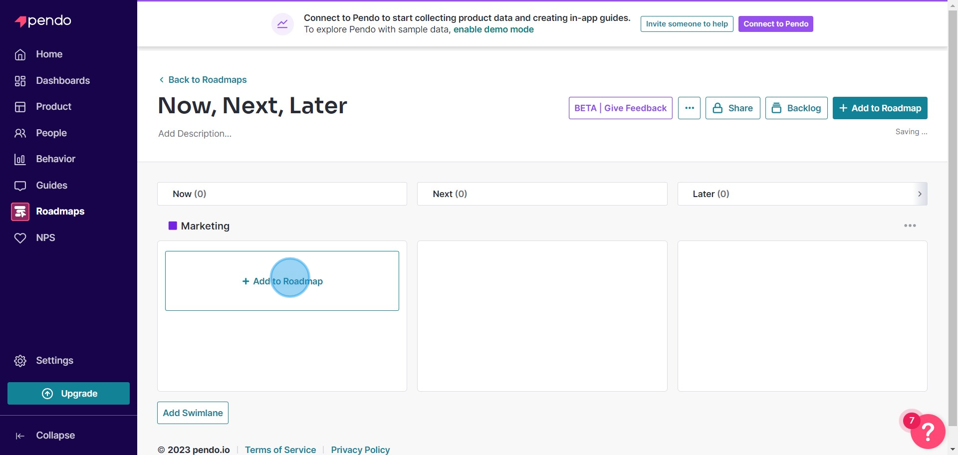 4 Click on "Add to Roadmap"