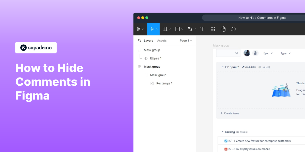 How to hide comments in Figma