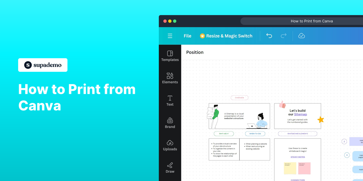 How to print from Canva