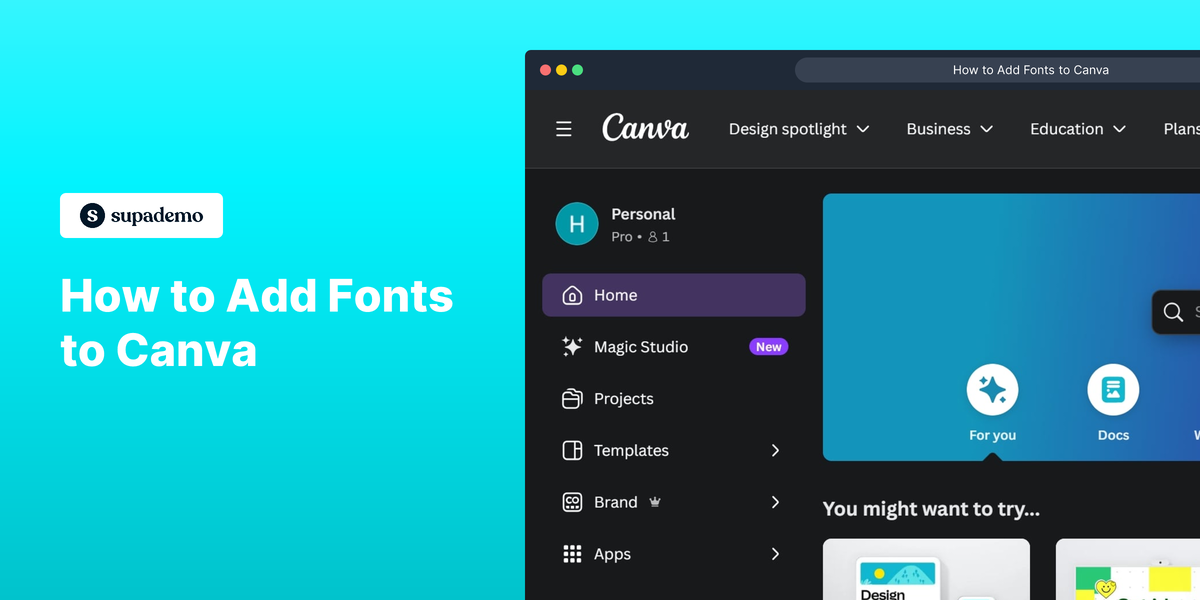 How to add fonts to Canva