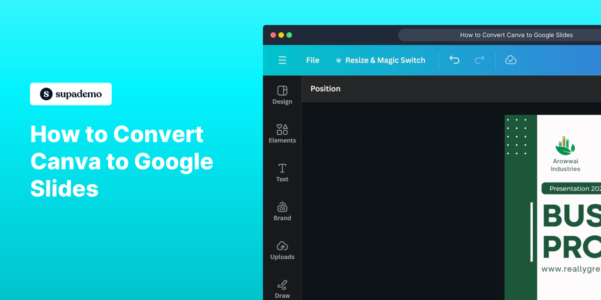 How to convert Canva to Google Slides