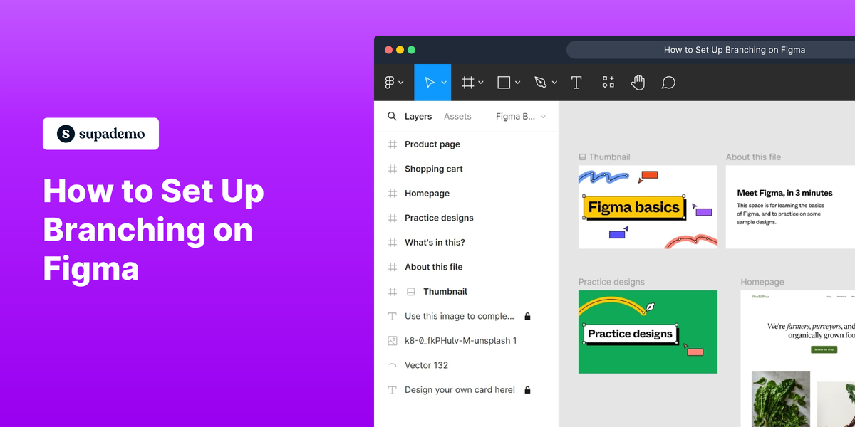 How to Set Up Branching on Figma