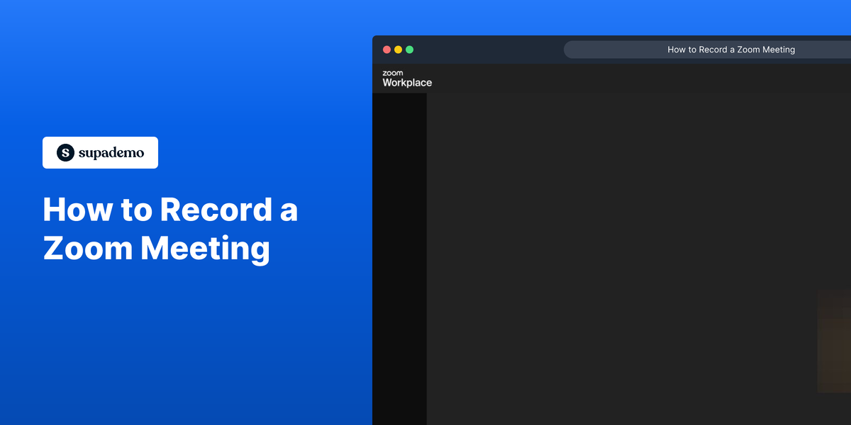 How to Record a Zoom Meeting