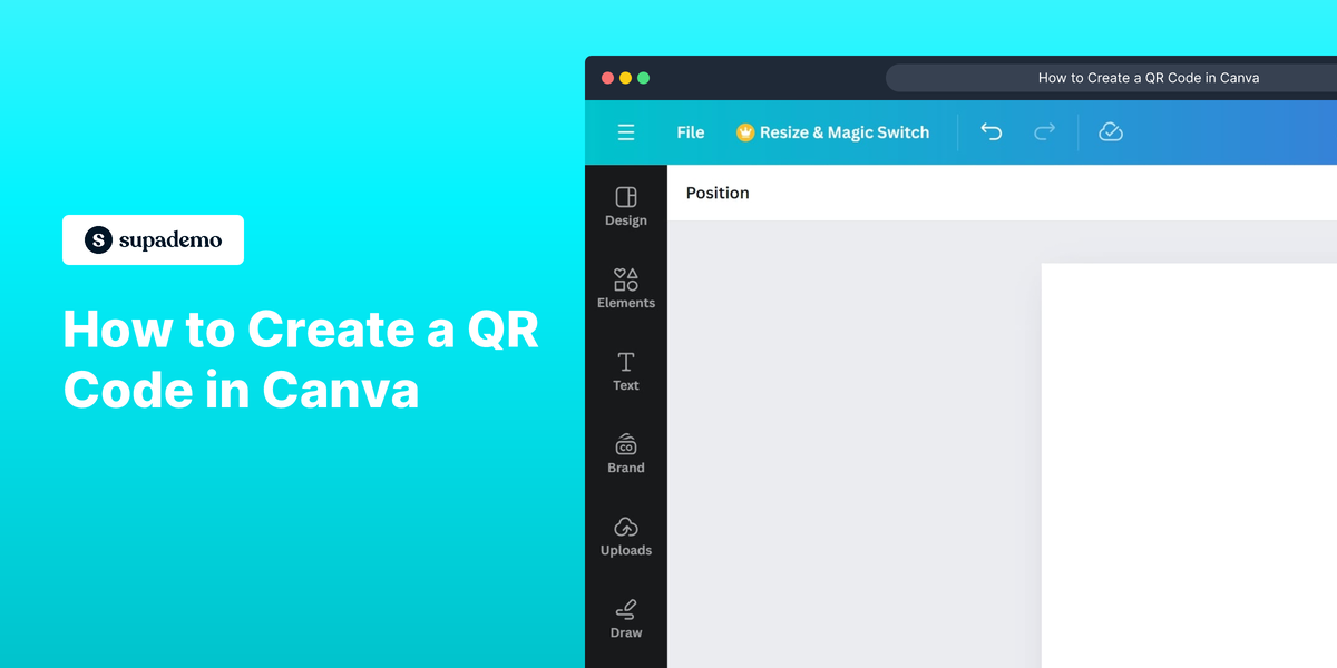 How to create a QR code in Canva