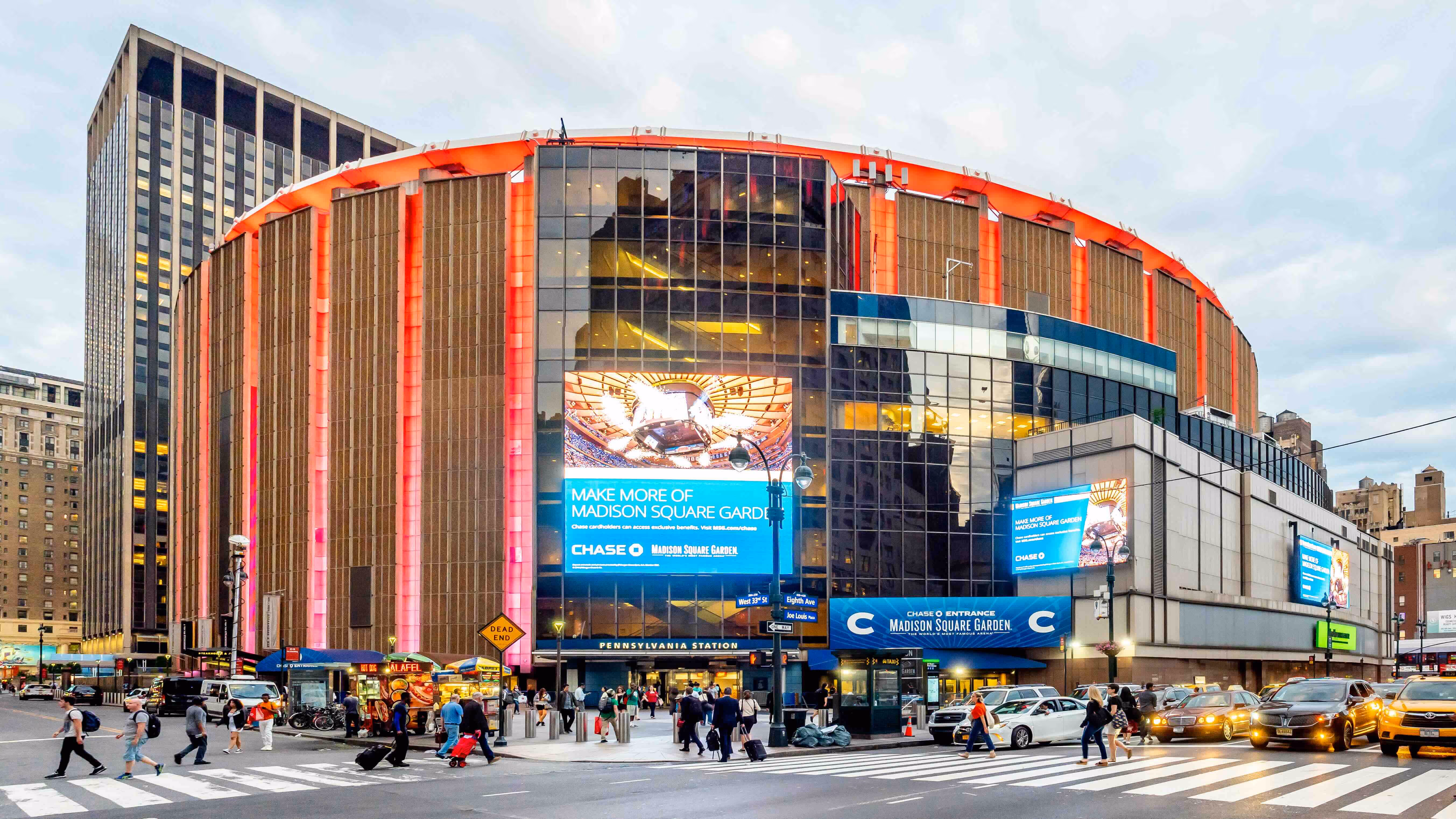 Madison Square Garden rempli pour un match de NBA