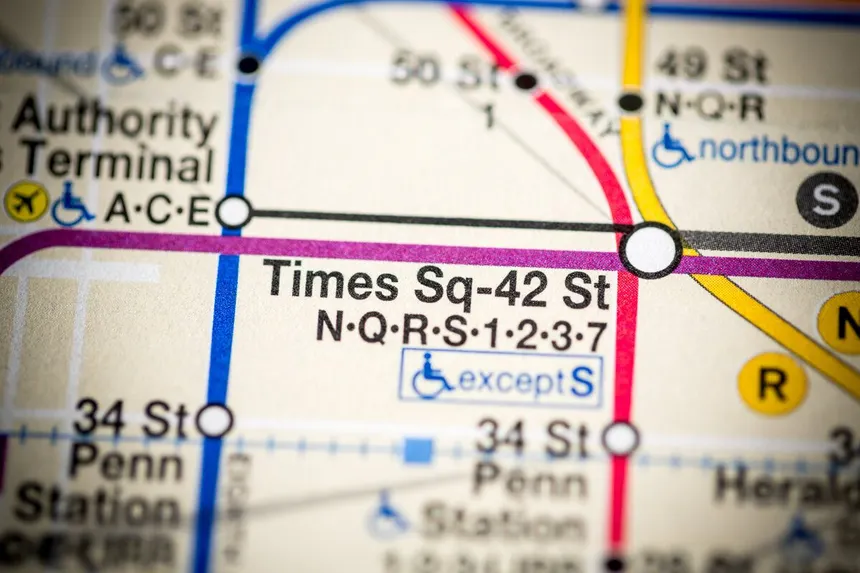 Plan du métro new-yorkais