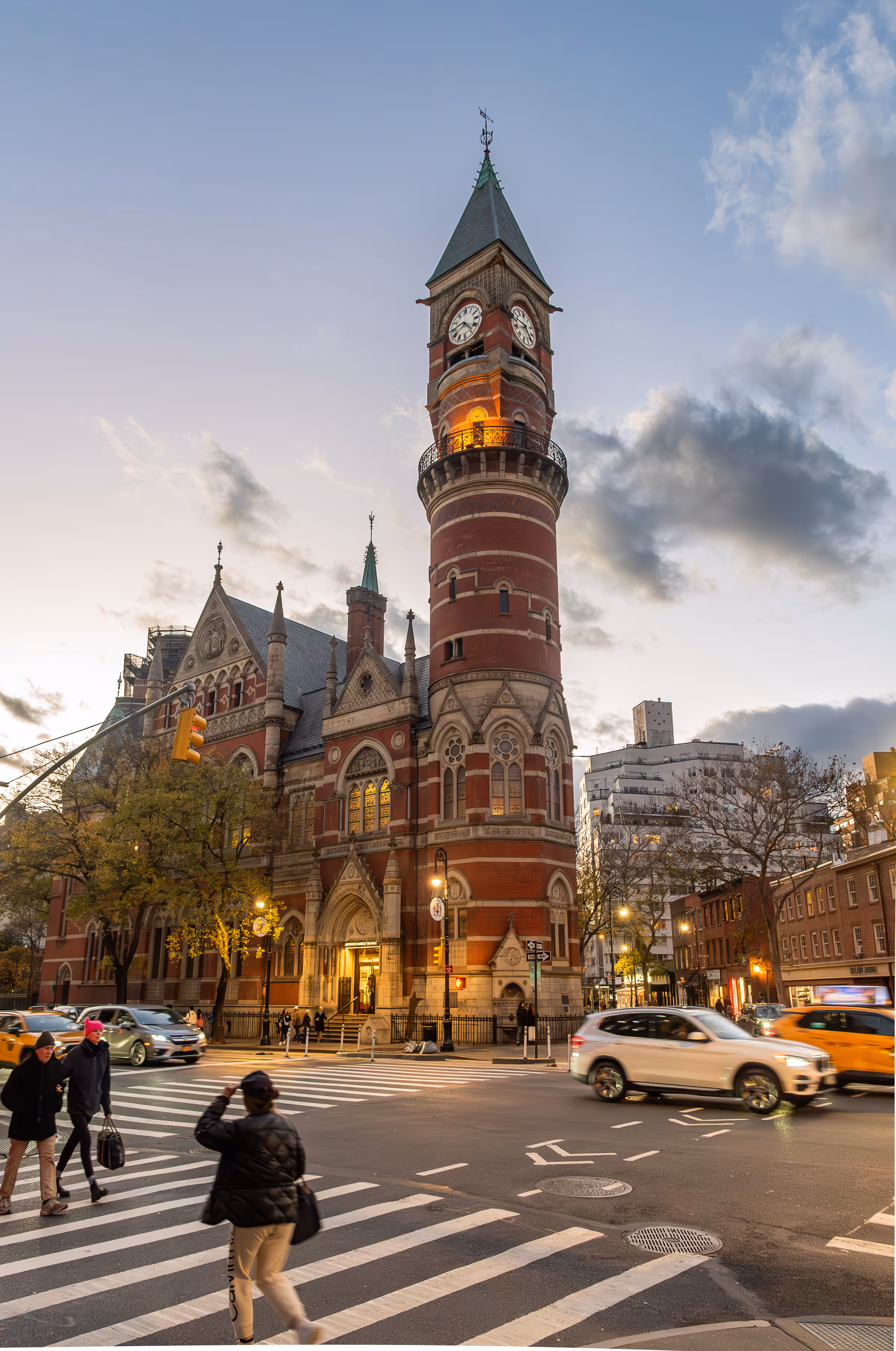 Jefferson Market Library au crépuscule