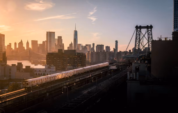 Vue intérieure d'une rame de métro new-yorkais