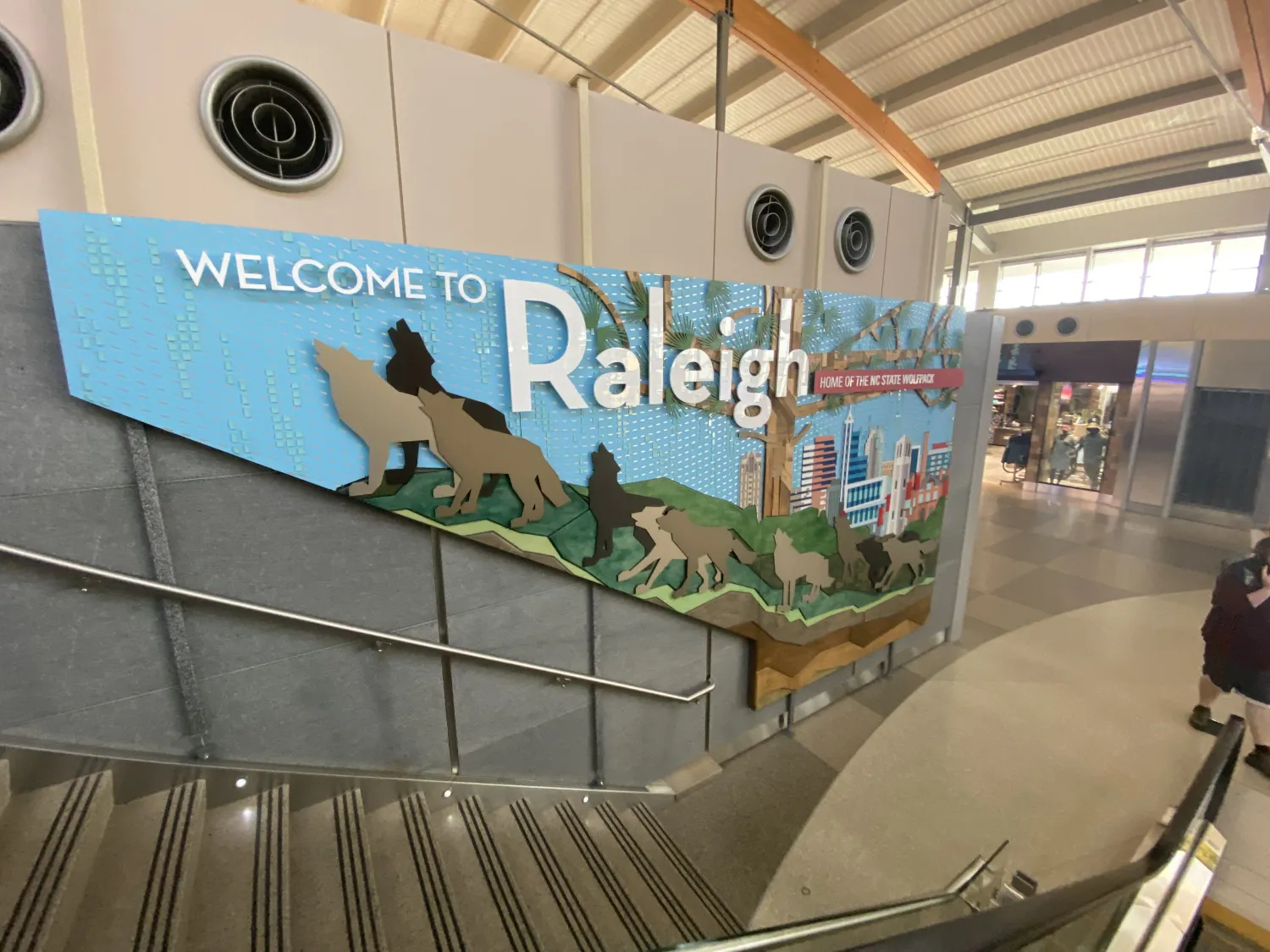 The Raleigh airport.