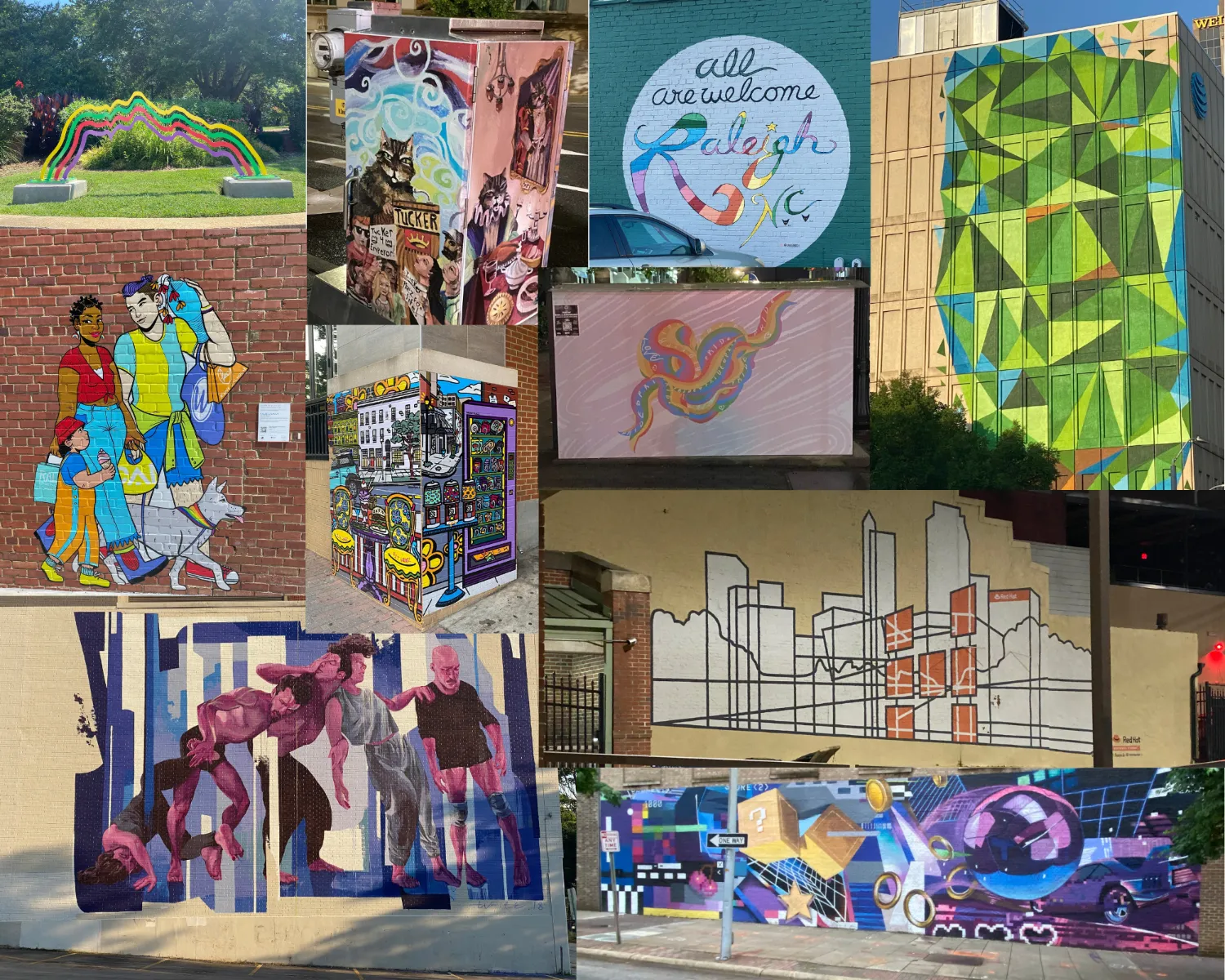 Street art collage.